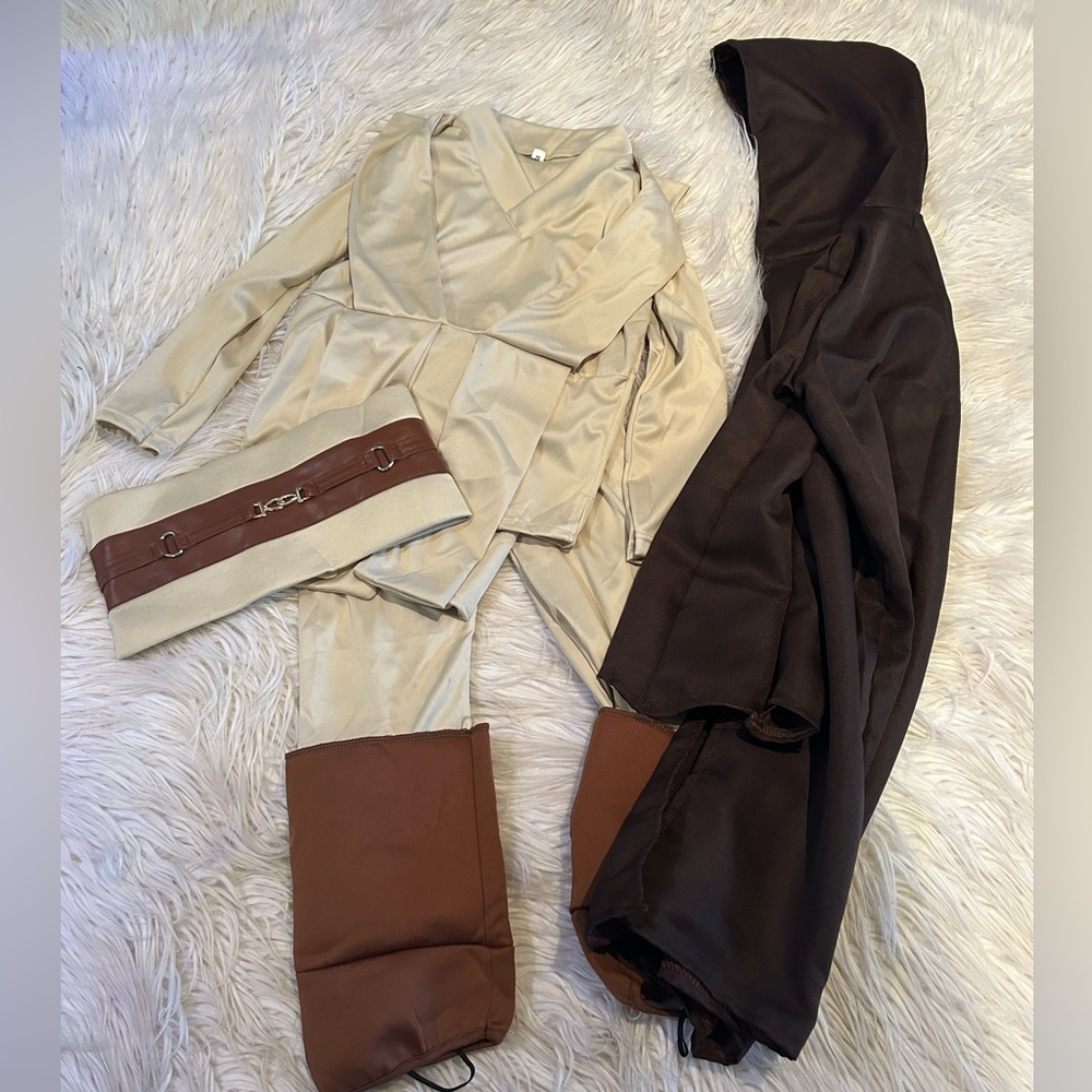 Kids Jedi Costume with Brown and Cream Colors